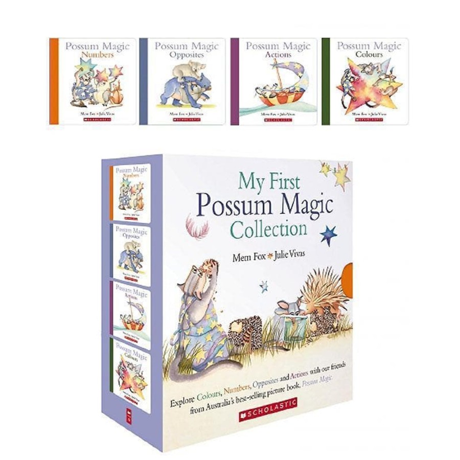 Kids Toys Omnibus Books Literacy & Language | My First Possum Magic Collection (4 Board Book Boxed Set)