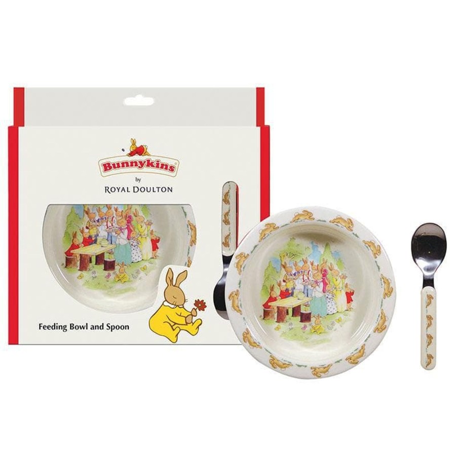 Babies & Toddlers Bunnykins Kids Bowls And Cups | Bunnykins Feeding Bowl & Spoon