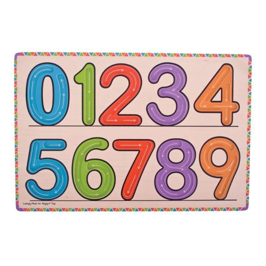 Kids Toys Bigjigs Math & Numeracy | Learn To Write - Numbers