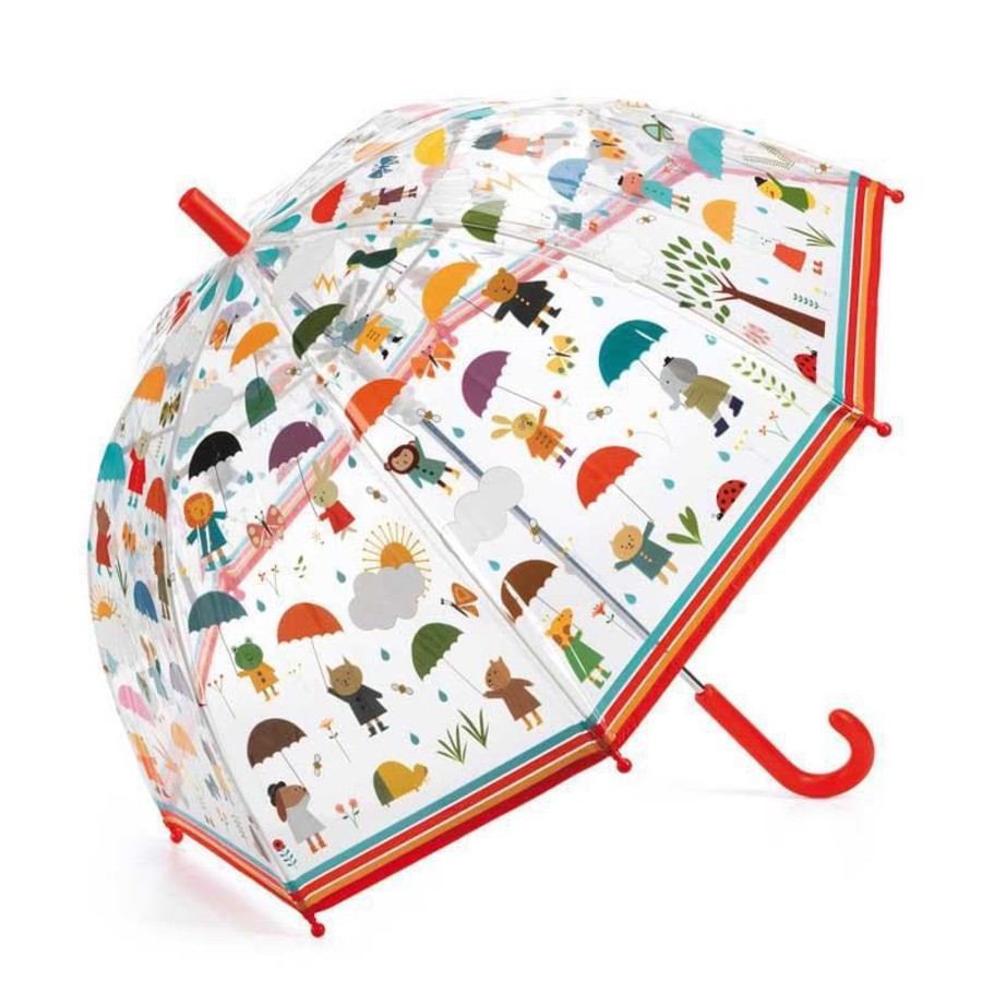 Kids Toys Djeco Outdoor Toys | Under The Rain Pvc Child Umbrella