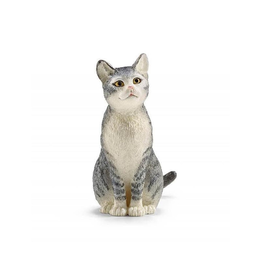 Kids Toys Schleich Animal Figurines | Cat, Sitting