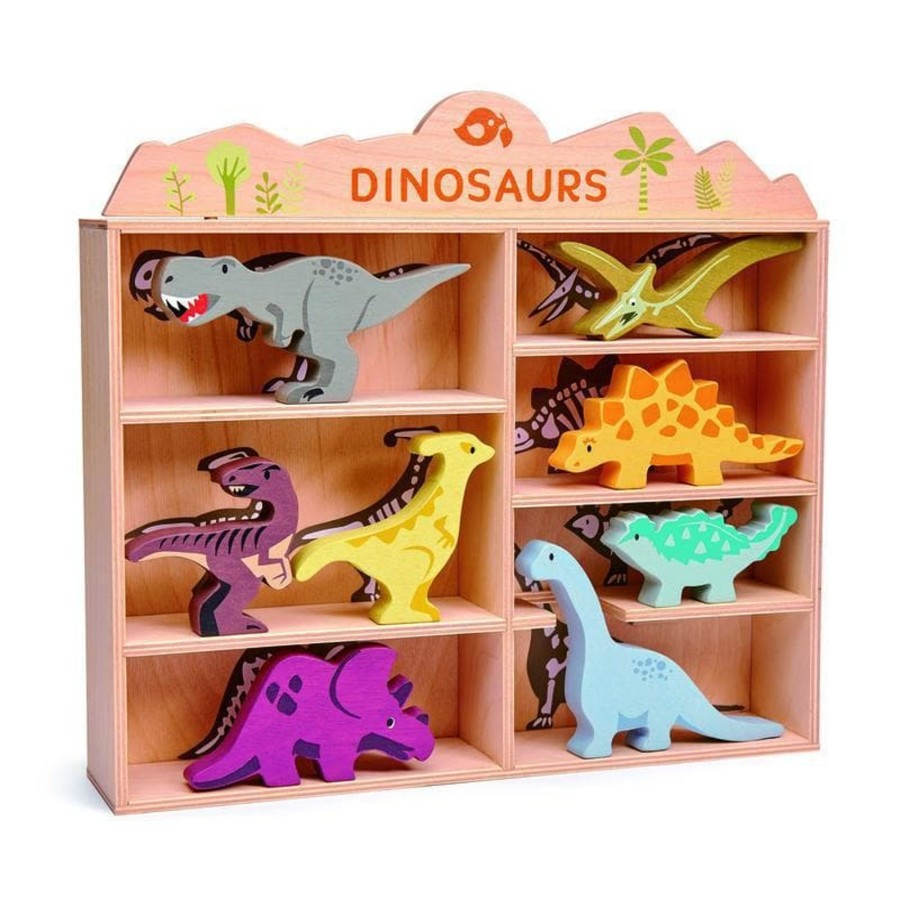 Kids Toys Tender Leaf Toys Small World Play | Dinosaur Display Shelf Set