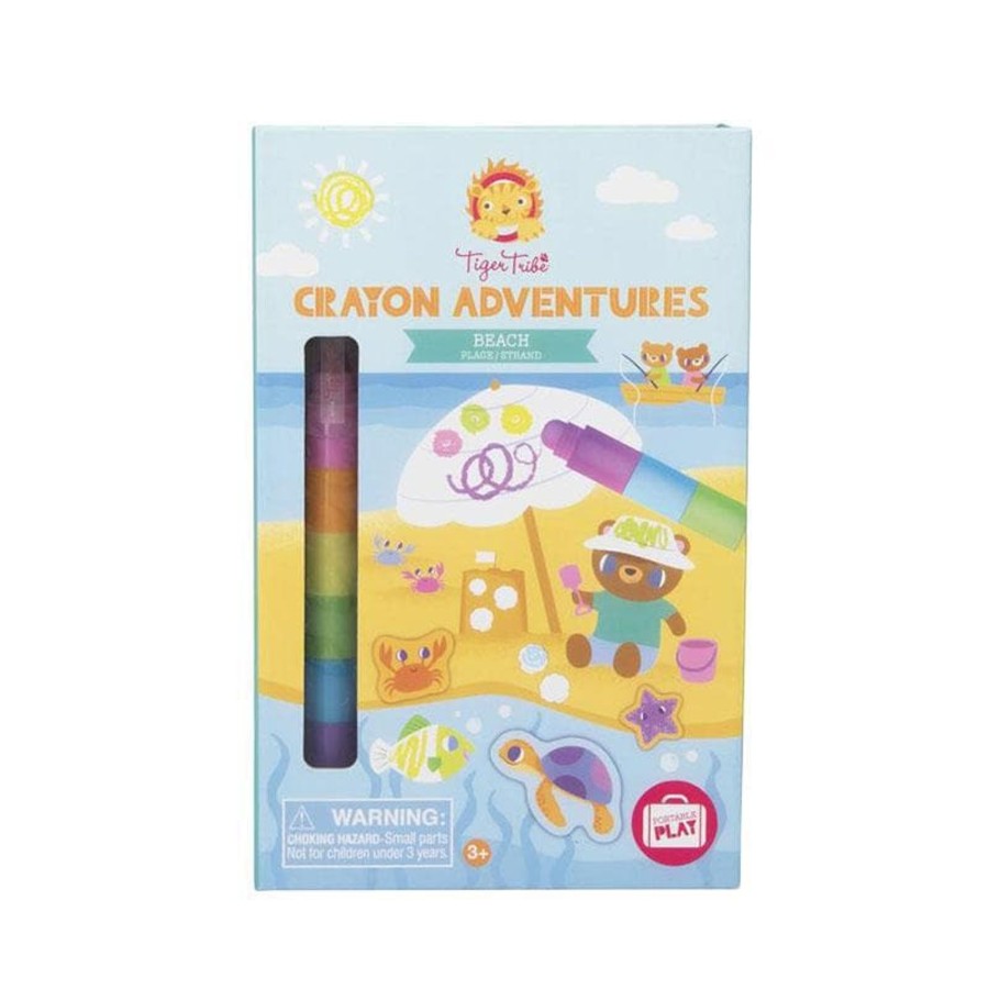 Kids Toys Tiger Tribe Colour & Paint | Crayon Adventures - Beach