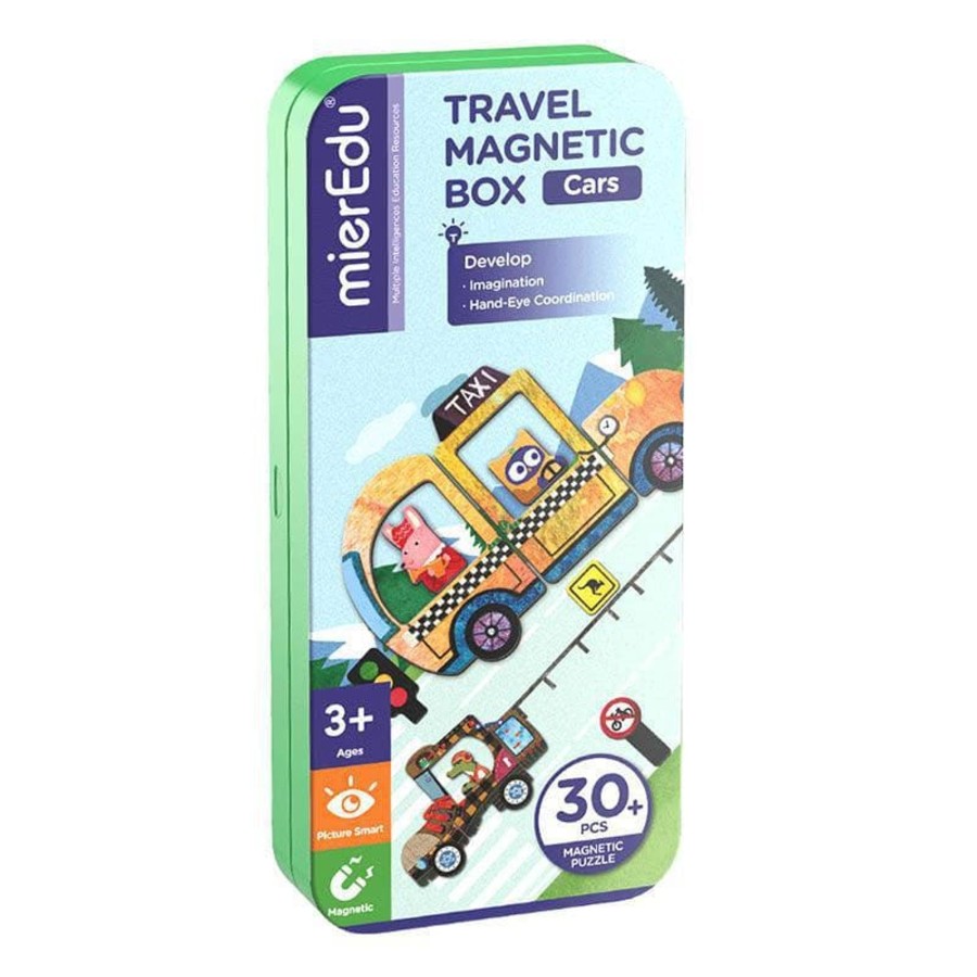 Kids Toys mierEdu Magnetic Play Sets | Travel Magnetic Box - Cars