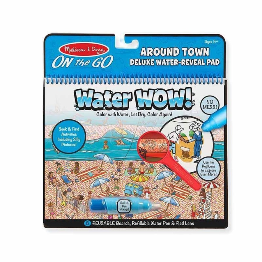 Kids Toys Melissa & Doug Colour & Paint | On The Go - Water Wow - Around Town Deluxe