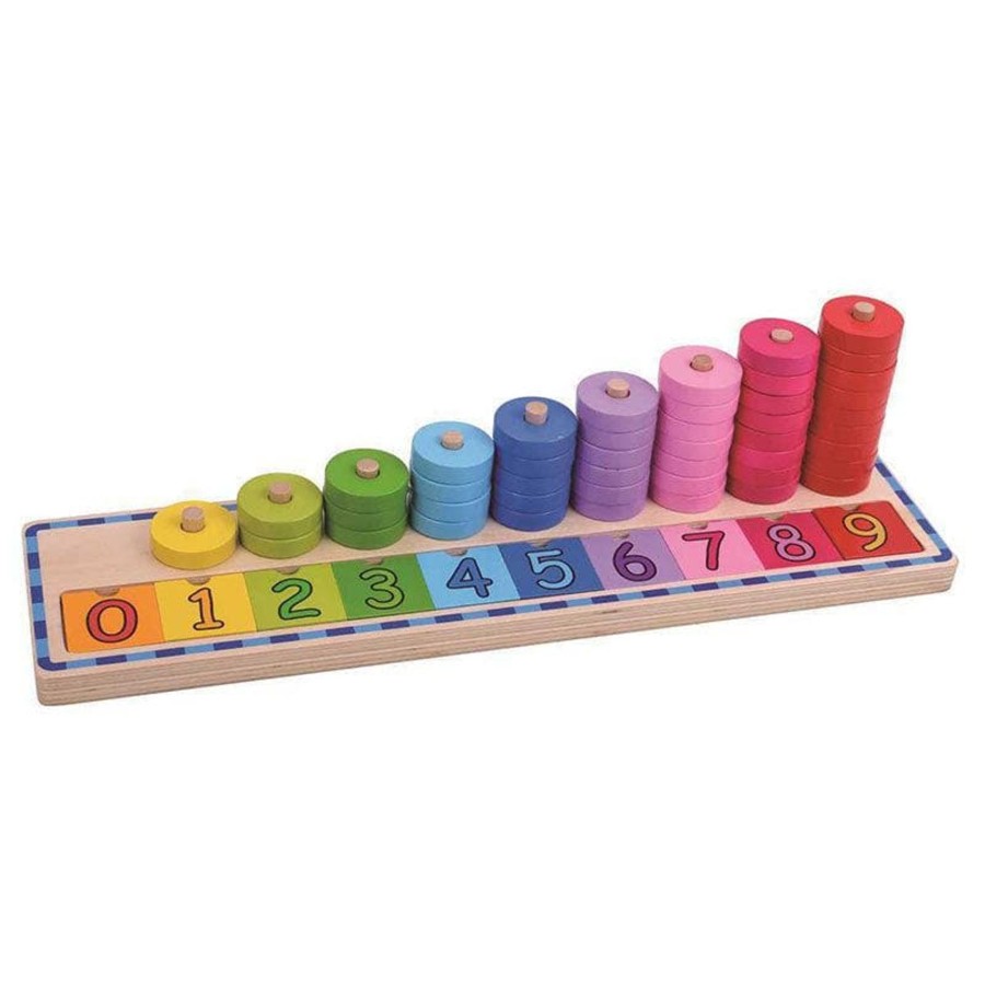 Kids Toys Tooky Toys Math & Numeracy | Counting Stacker Puzzle Board