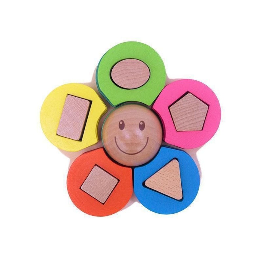 Kids Toys My Happy Helpers Wooden Puzzles | Smiling Shapes Puzzle