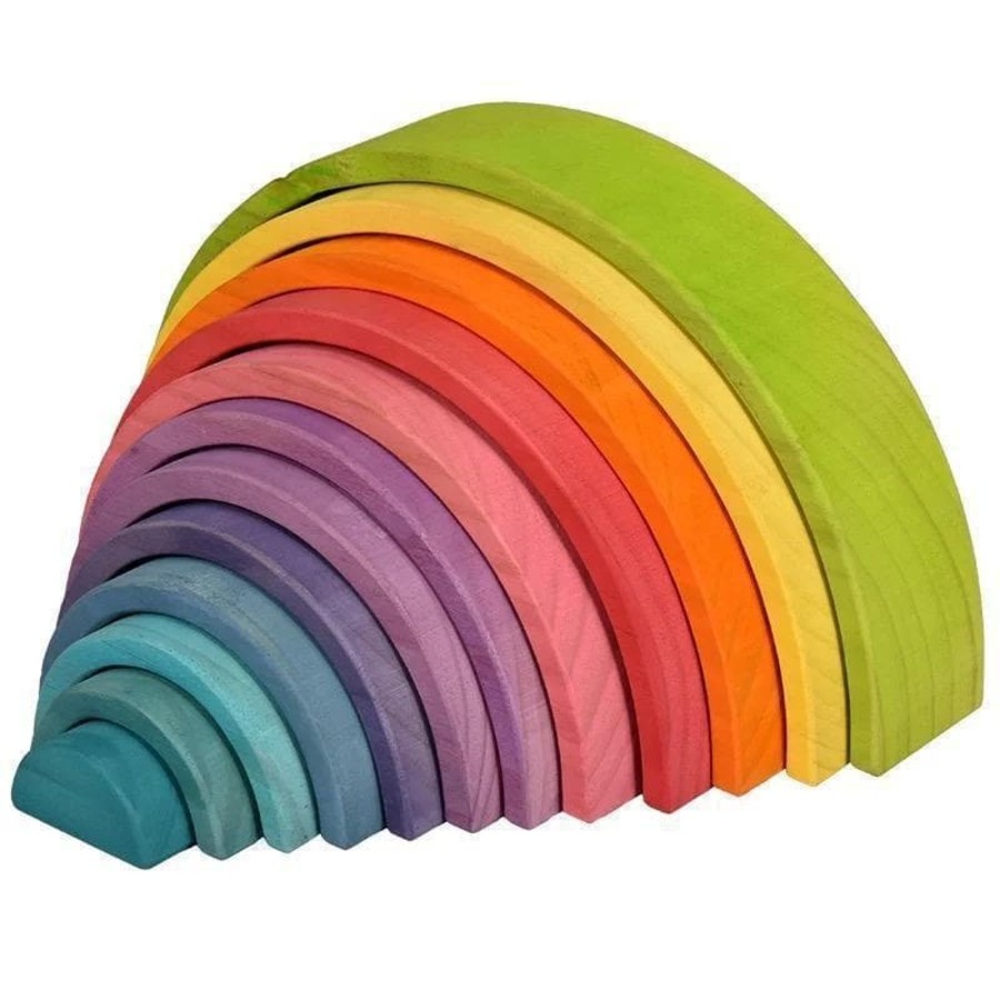 Kids Toys My Happy Helpers Wooden Rainbows | Pastel Rainbow