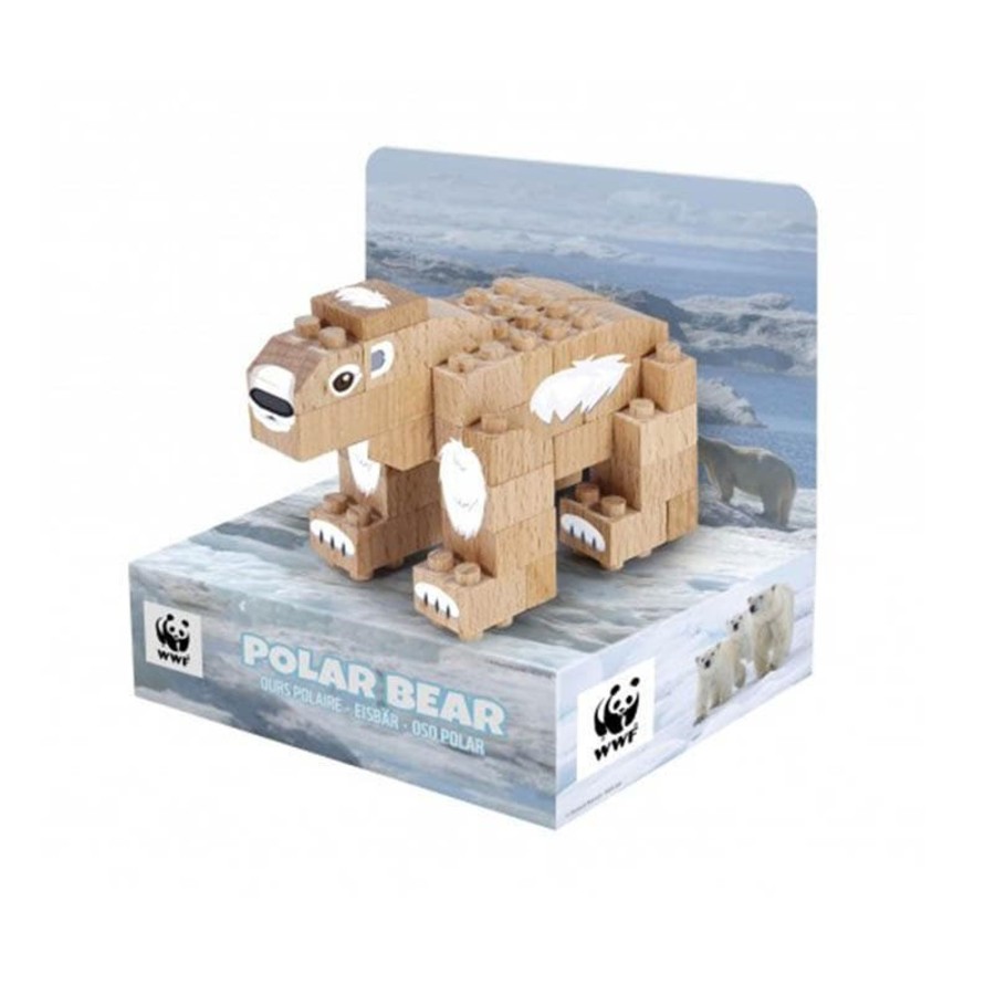 Kids Toys FabBrix Construction Blocks | Wwf Wooden Animal - Assorted