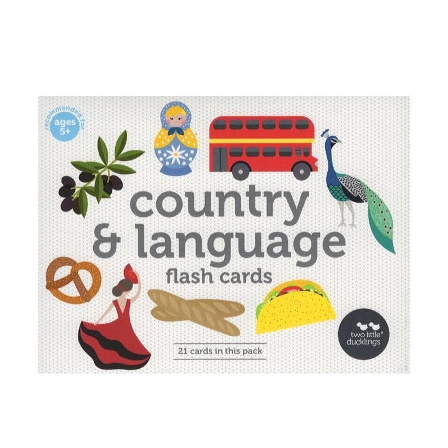 Kids Toys Two Little Ducklings Flashcards | Country And Language Flashcards Set