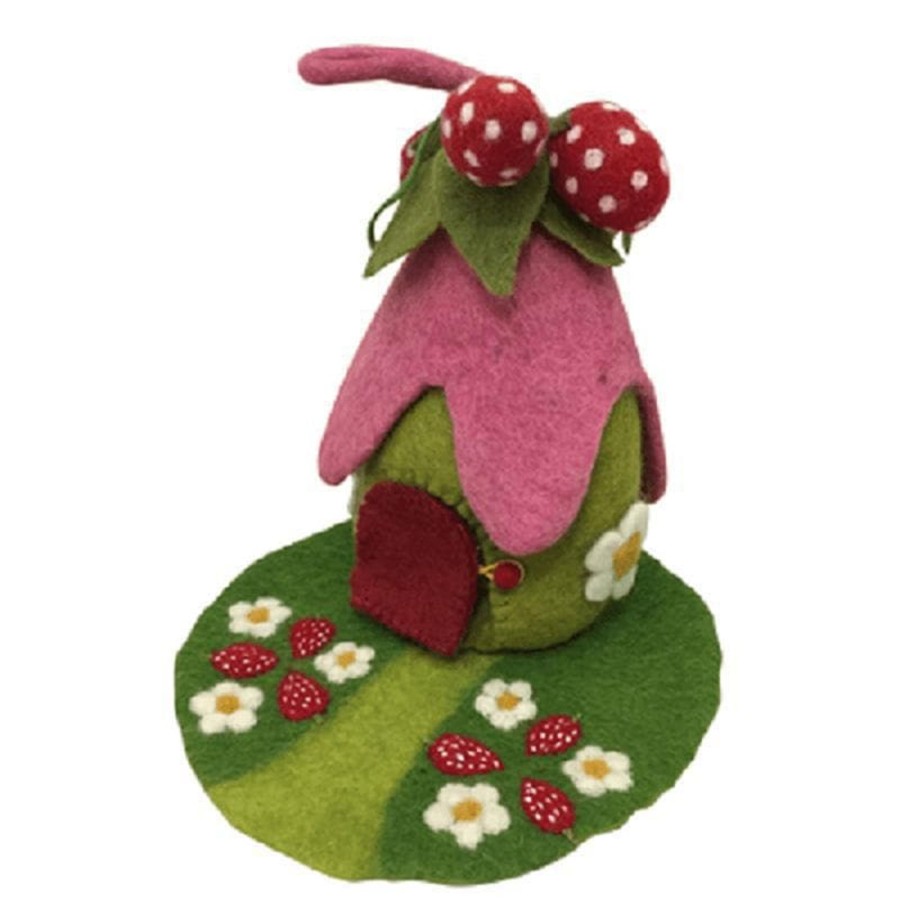 Kids Toys Papoose Steiner/Waldorf Inspired | Strawberry House & Mat